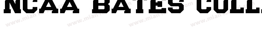NCAA Bates College B字体转换